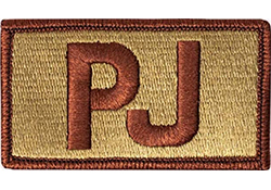 USAF PJ Letters (Pararescue) Spice Brown OCP Scorpion Patch With Velcro